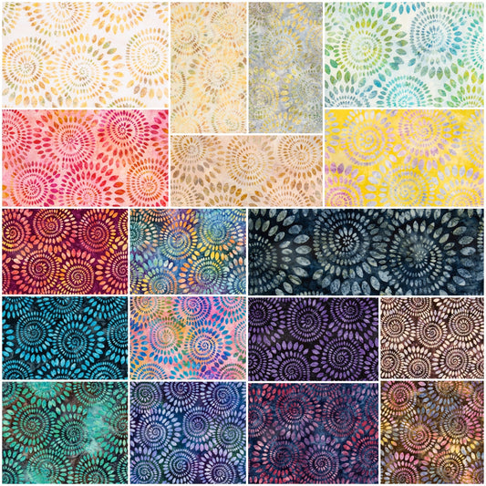 Dahlias Batiks Dahlias Fat Quarter Bundle of 18 FQ-23012-18 Bundle