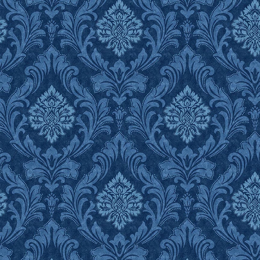 American Pride by Geoff Allen Damask Navy    7920-77 Cotton Woven Fabric