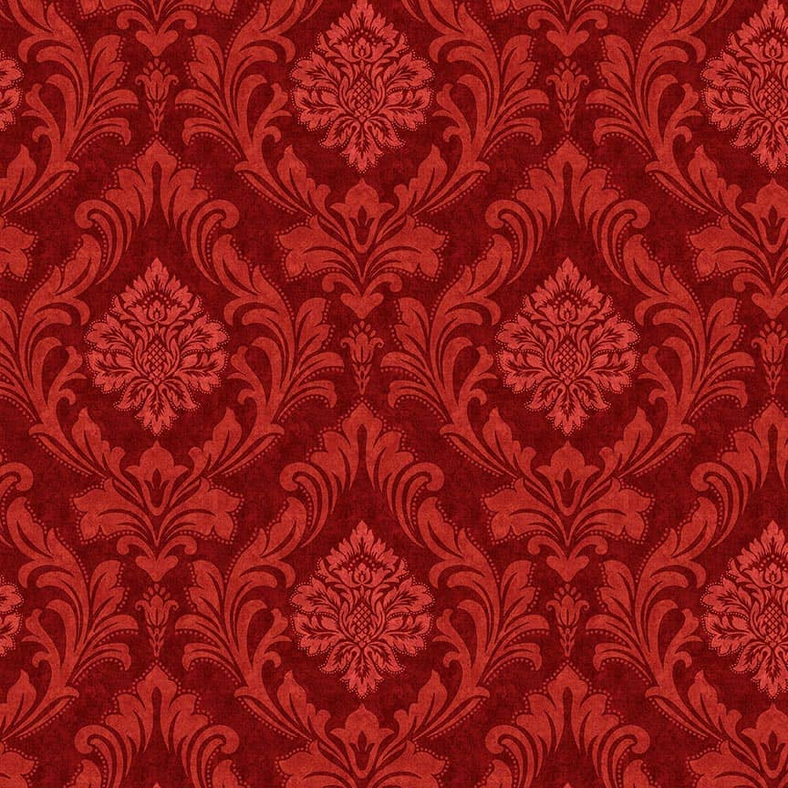 American Pride by Geoff Allen Damask Red    7920-88 Cotton Woven Fabric