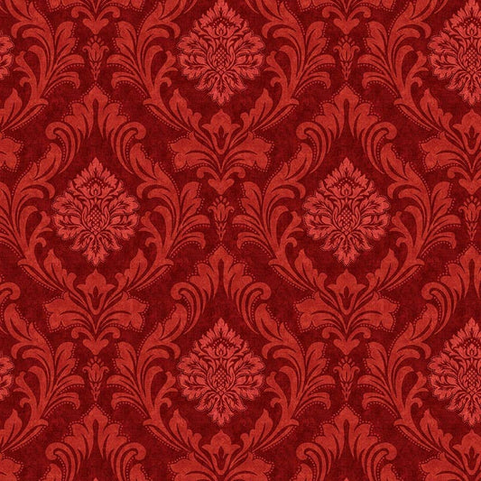 American Pride by Geoff Allen Damask Red    7920-88 Cotton Woven Fabric