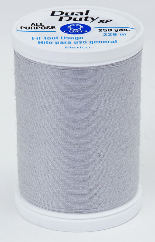 Dual Duty XP All Purpose Polyester Thread Dark Silver   S9100520