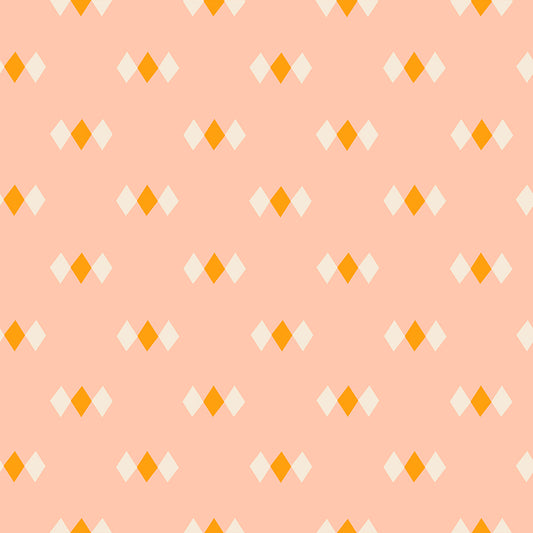 PREORDER ITEM - EXPECTED SEPTEMBER: Juicy by Melody Miller of Ruby Star Society Diamonds Peach    RS0093.14 Cotton Woven Fabric