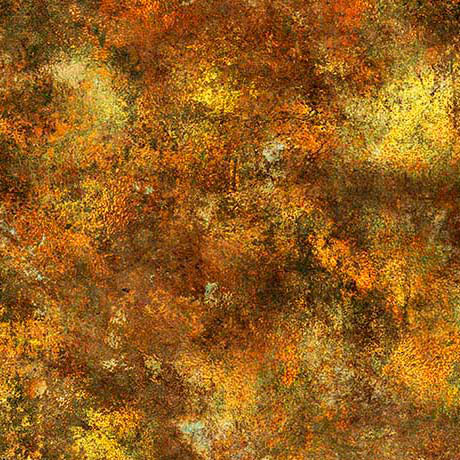 PREORDER ITEM - EXPECTED NOVEMBER 2025: Spirit of Ireland by Morris Creative Group Distressed Metal Texture Rust    31656T Cotton Woven Fabric