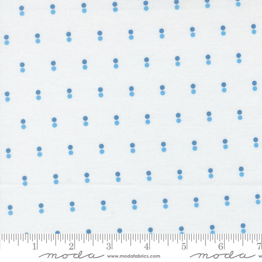 PREORDER ITEM - EXPECTED DECEMBER 2025: Blueprint by Camille Roskelle Dots Dots White Harbor    55334.11 Cotton Woven Fabric