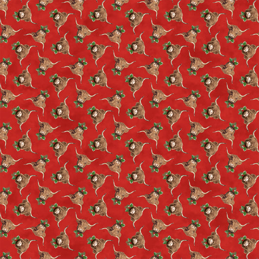 Highland Heart by Jason Kirk Red/Multi DP28048-24 Cotton Woven Fabric