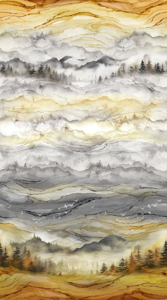 PREORDER ITEM - EXPECTED FEBRUARY 2026: Misty Morning by Deborah Edwards and Melanie Samra DP28647-94 DP28647-94 Cotton Woven Fabric