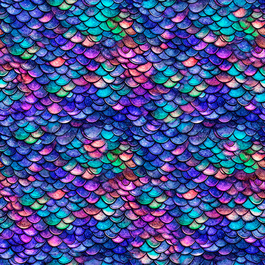 PREORDER ITEM - EXPECTED AUGUST 2025: Dragon’s Song by Morris Creative Group Dragon Scales Royal    31156Y Cotton Woven Fabric