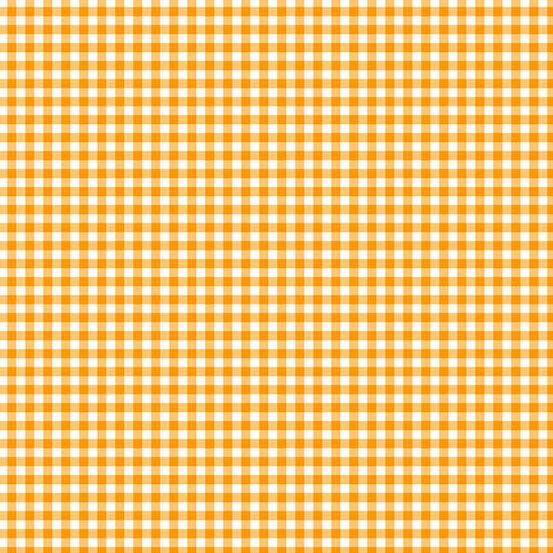 PREORDER ITEM-EXPECTED MARCH 2026: Ghostly Garden by K P Creates Bitty Gingham Orange A-10199-O Cotton Woven Fabric