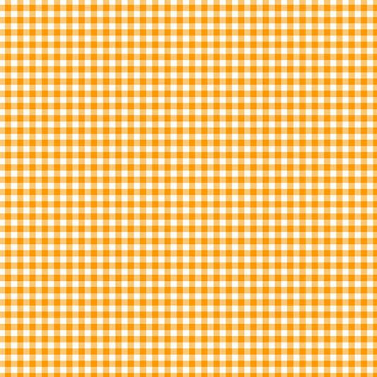 PREORDER ITEM-EXPECTED MARCH 2026: Ghostly Garden by K P Creates Bitty Gingham Orange A-10199-O Cotton Woven Fabric