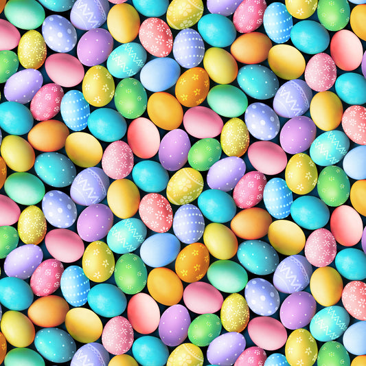 New Arrival: Spring Treats Easter Eggs    CD3395-MULTI Cotton Woven Fabric