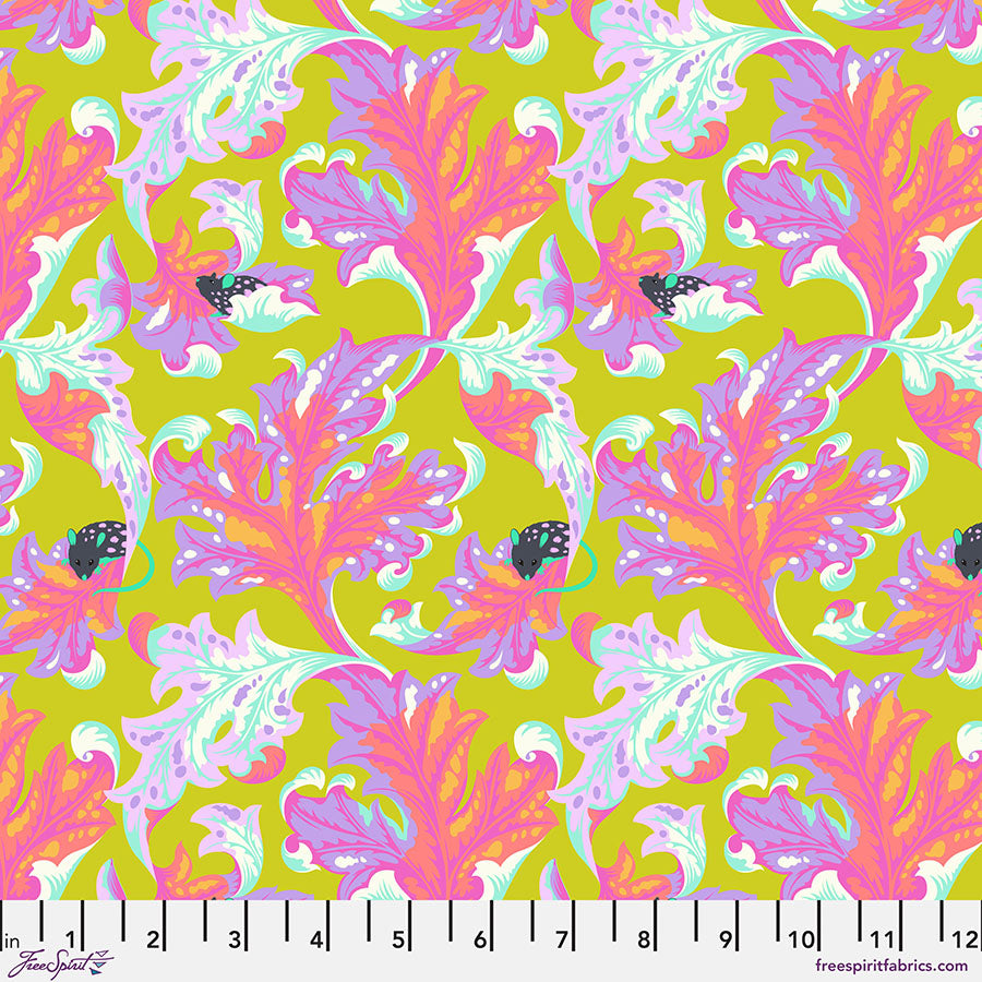 Tula Pink Tabby Road DeJa Vu EEK Electroberry    PWTP093.ELECTROBERRY Cotton Woven Fabric