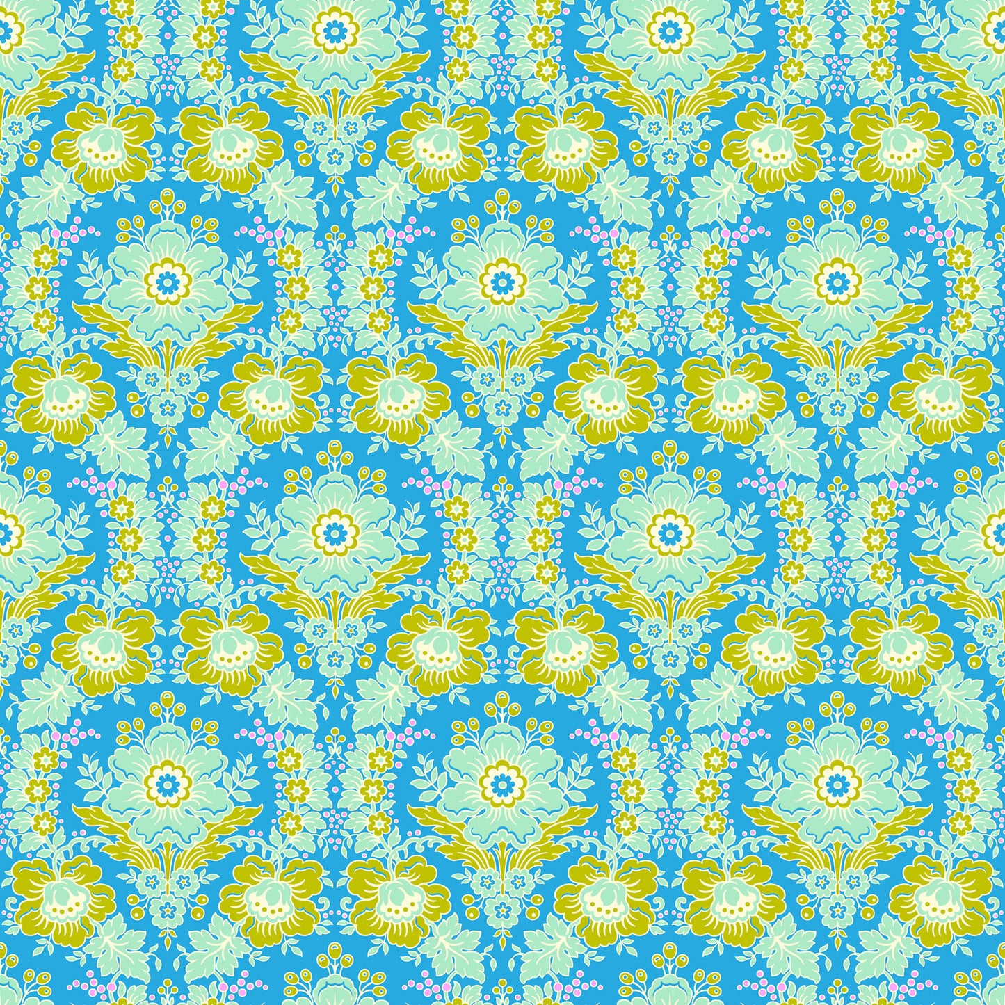 PREORDER ITEM - EXPECTED MAY 2025: Full Bloom by Heather Bailey Eloise Blue    91086-40 Cotton Woven Fabric