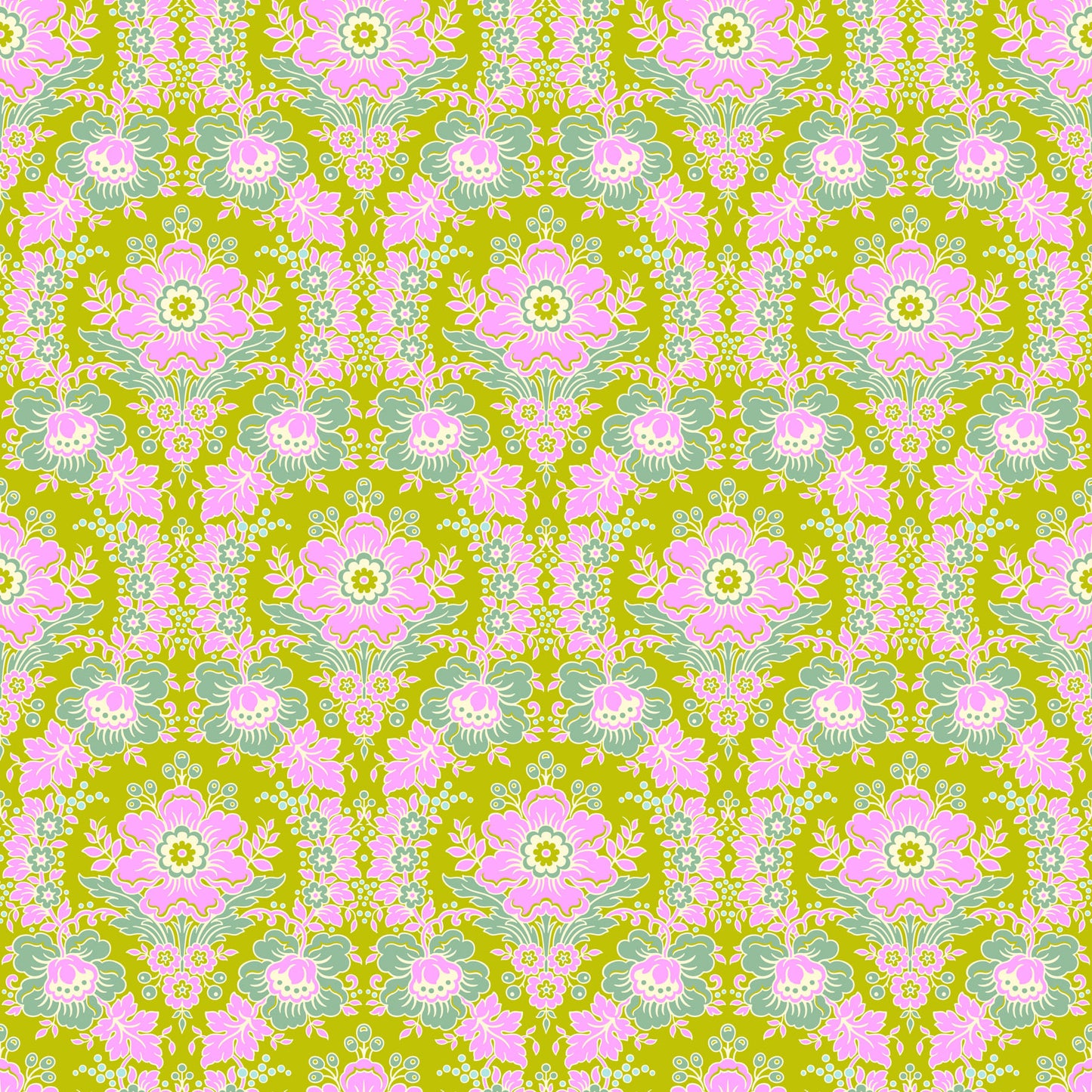 PREORDER ITEM - EXPECTED MAY 2025: Full Bloom by Heather Bailey Eloise Chartreuse    91086-70 Cotton Woven Fabric