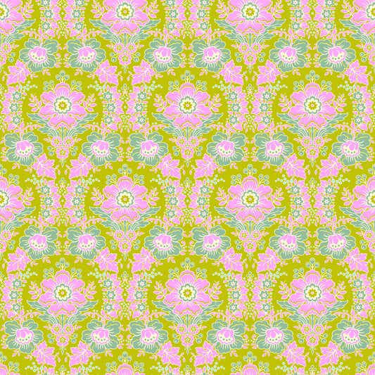 Full Bloom by Heather Bailey Eloise Chartreuse 91086-70 Cotton Woven Fabric