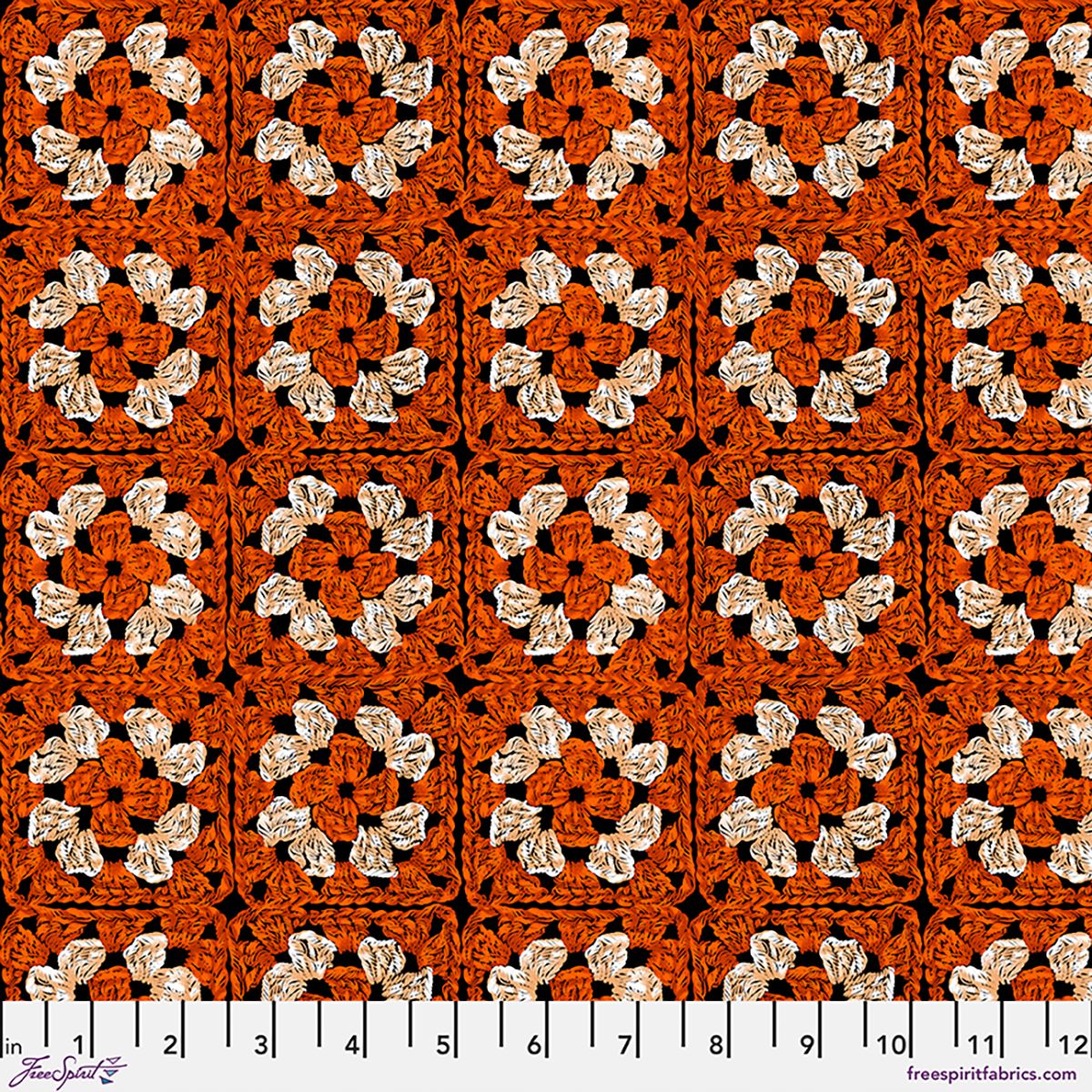 Preorder May 2027: Nocturnal Forest by Club Hauer Granny Knows Best PWRH156.Orange Fabric