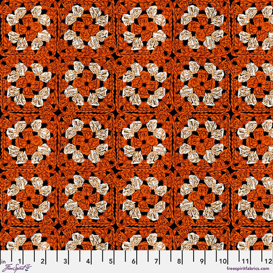 Preorder May 2027: Nocturnal Forest by Club Hauer Granny Knows Best PWRH156.Orange Fabric