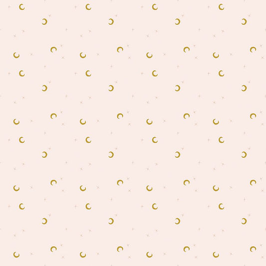 Preorder Apr 2027: Cobweb Cottage Moon and Stars Champagne Pink Sparkle SC19086-CHAMPAGNEPINK