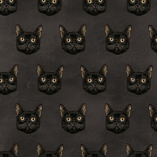 Gothic Halloween Digital by Dan DiPaolo Eyes on You Dark Gray    Y4442-7 Cotton Woven Fabric