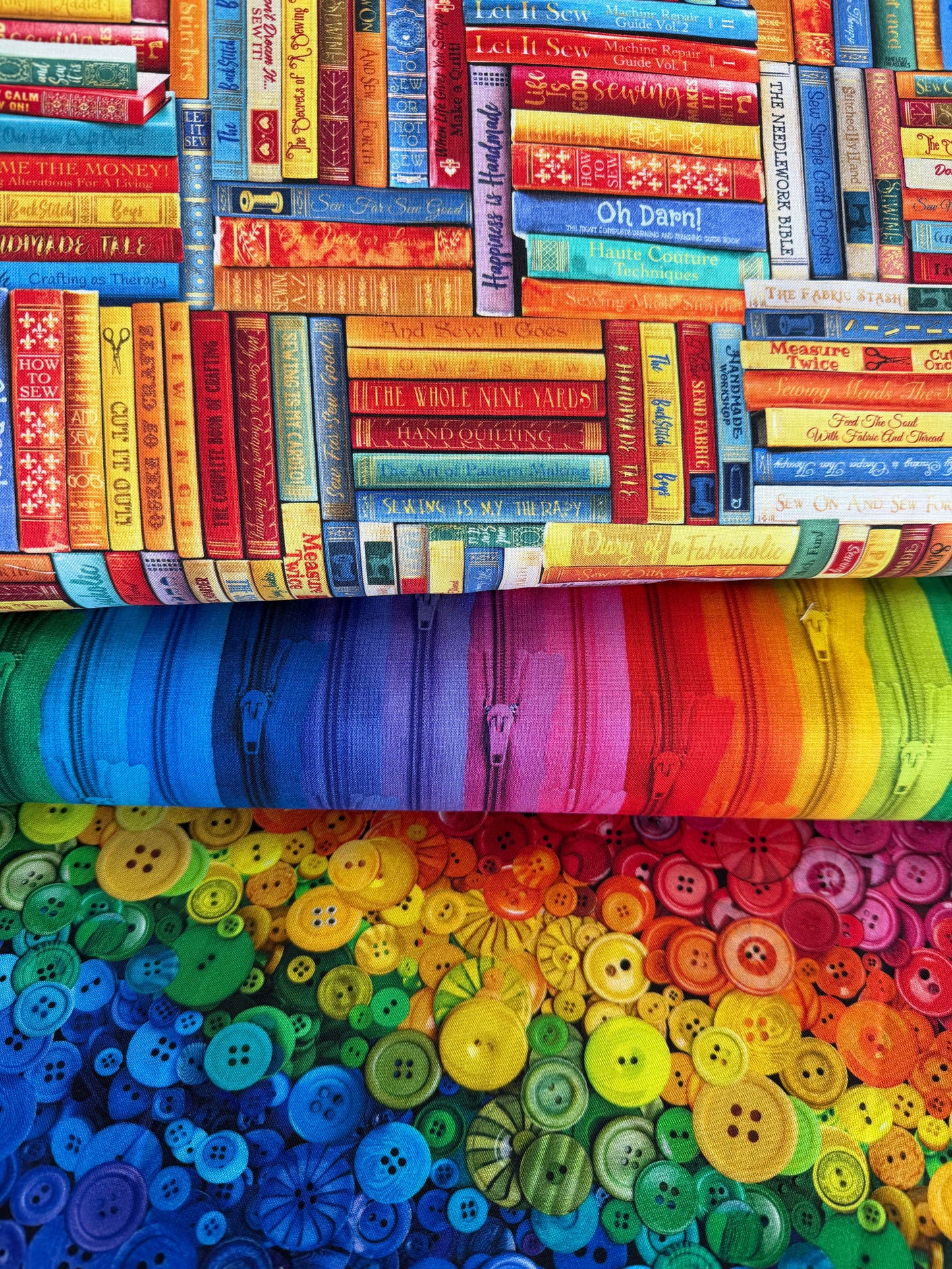 TT Sewing Rainbow Bright Zipper Stripe CD3203 Bright