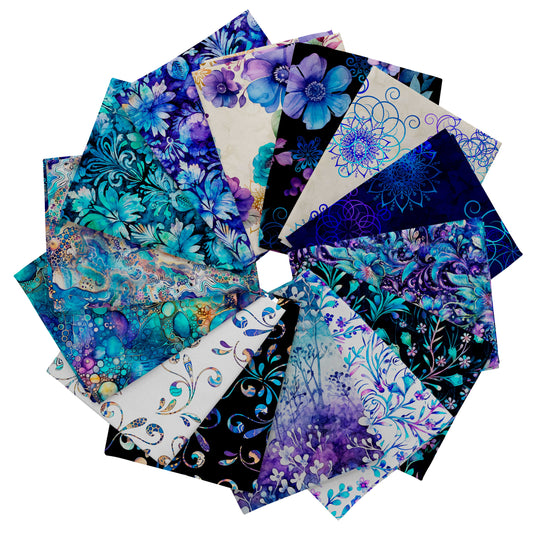 PREORDER ITEM - EXPECTED FEBRUARY 2025: Fantasia by Dan Morris Fat Quarter Bundle of 14 Prints   FNTS-3PKY Bundle