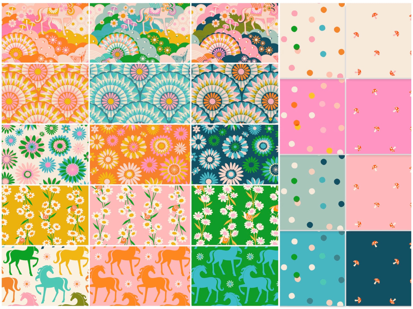 PREORDER ITEM - EXPECTED FEBRUARY 2025: Carousel by Melody Miller of Ruby Star Society Fat Quarter Bundle of 23 Prints   RS0094FQ Bundle