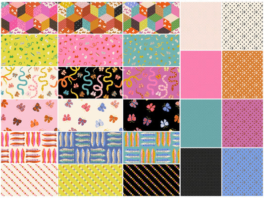 PREORDER ITEM - EXPECTED MARCH 2025: ooh Lucky Lucky by Alexia Marcelle Abegg of Ruby Star Society Fat Quarter Bundle of 26 Prints   RS4112FQ Bundle