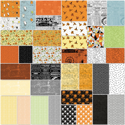 PREORDER ITEM - EXPECTED APRIL 2026: Scary Scraps by J. Wecker Frisch Fat Quarter Bundle of 37   FQ-17600-37 Bundle