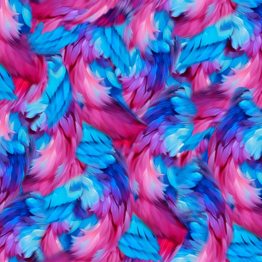 PREORDER ITEM - EXPECTED FEBRUARY 2026: Spring into Beauty by Shawna Stewart Feather Frenzy Multi    24237-MLT Cotton Woven Fabric