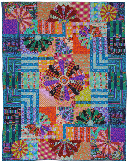 Anna Maria's Blueprint Quilting Fenceline Quilt by Conservatory Craft Fabric Pack   FB2FPAMNL.FENCE USA Shipping Included in Price