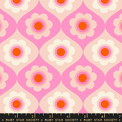 PREORDER ITEM EXPECTED IN FEBRUARY 2026: Trinketry by Melody Miller of Ruby Star Society Floral Flamingo    RS0114.17 Cotton Woven Fabric