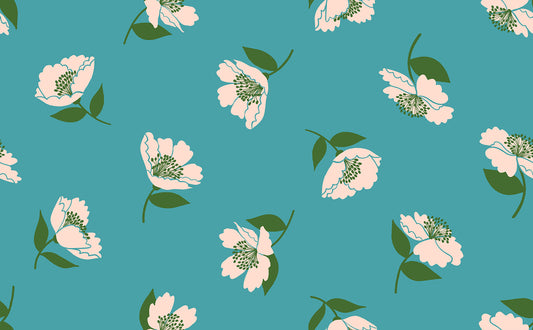 Juicy by Melody Miller of Ruby Star Society Fluttering Dark Turquoise    RS0089.14 Cotton Woven Fabric