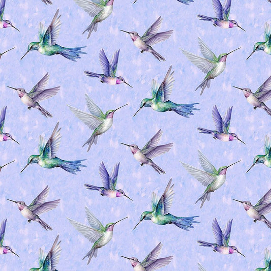 Garden Delight Flying Hummingbirds BIRD-CD3507-MULTI Cotton Woven Fabric