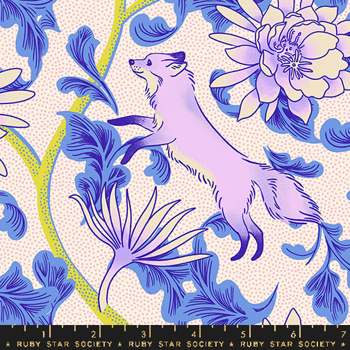 PREORDER ITEM - EXPECTED JUNE 2025: Glow Garden by Sarah Watts of Ruby Star Society Fox Bloom Natural    RS2112.11 Cotton Woven Fabric