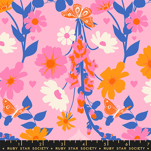 PREORDER ITEM - EXPECTED SEPTEMBER 2025: Best Day Ever by Melody Miller of Ruby Star Society Foxgloves Posy    RS0106.12 Cotton Woven Fabric