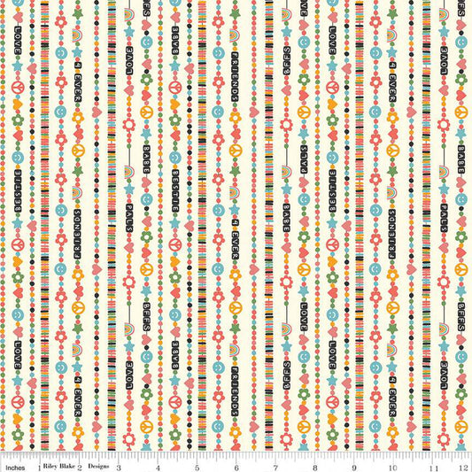 Besties by Corinne Wells Friendship Bracelets Vanilla    C15814-VANILLA Cotton Woven Fabric