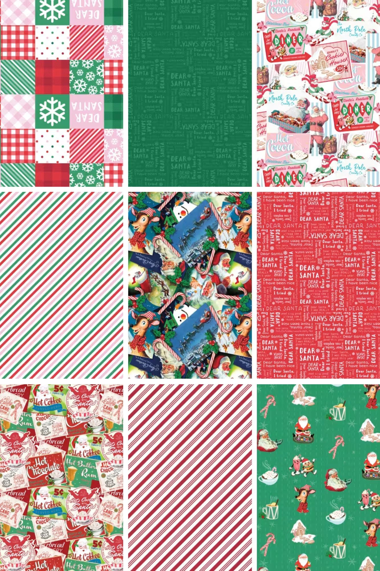 Preorder July 2026: Letters to Santa HY Bundle of 9 Prints by Camelot Fabrics