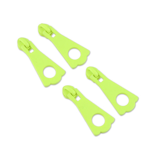 Preorder November 2026: Tula Pink Sallie Tomato: Four Neon Yellow #5 XL Zipper Pulls STS331NY