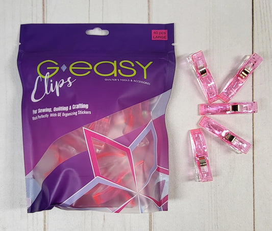 GEasy Clips by Gudrun Erla Large Pink GE-1112