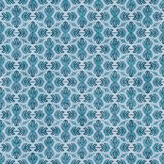 Bigfoot by Morris Creative Group Geometric Blue    30997B Cotton Woven Fabric