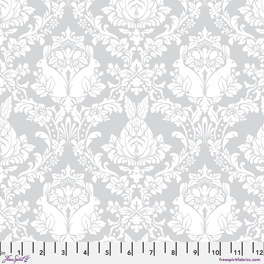 PREORDER ITEM - EXPECTED APRIL:  Tula Pink’s New True Colors 2025 Ghost Bunny Whisper    PWTP251.WHISPER Cotton Woven Fabric