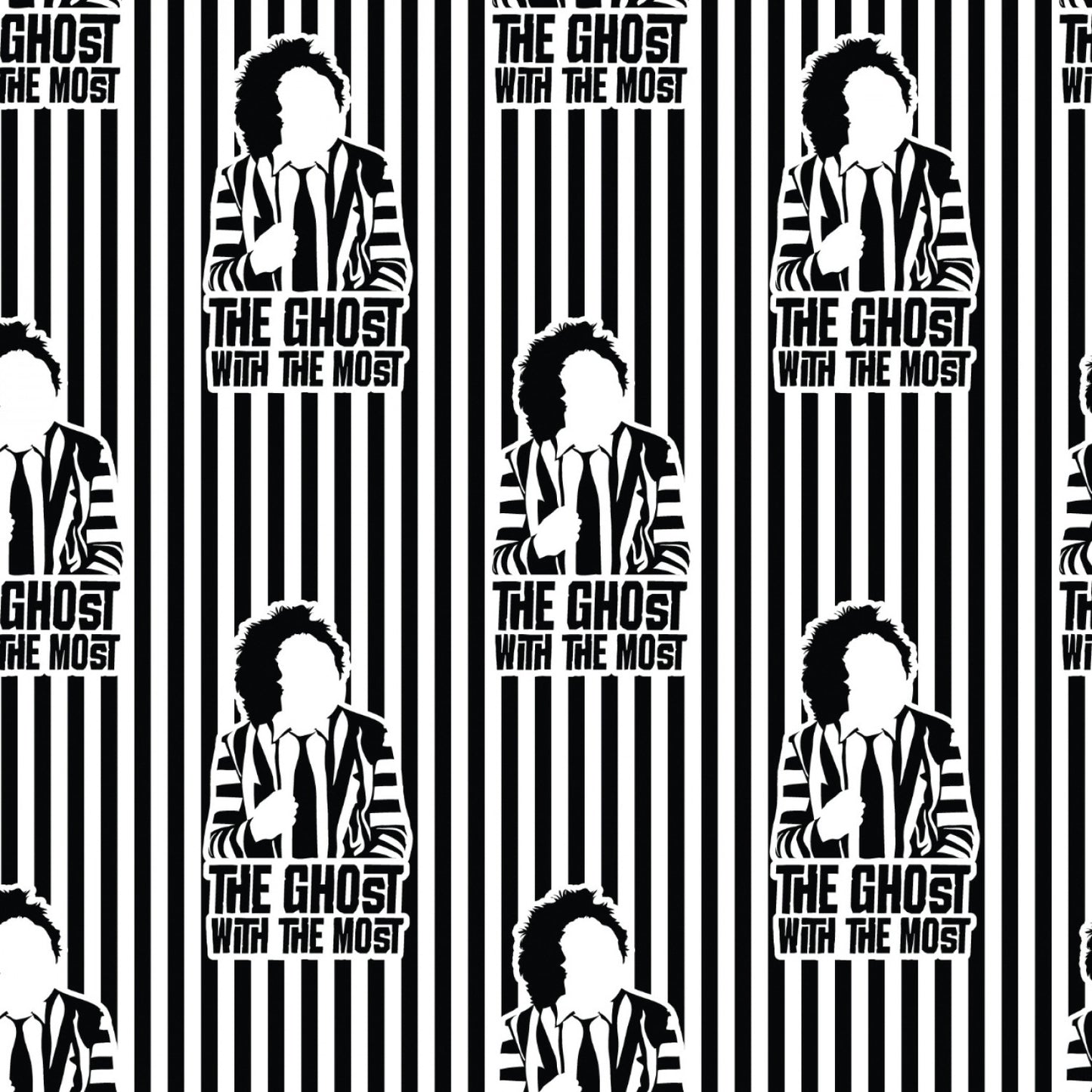 PREORDER ITEM EXPECTED IN JUNE: Licensed Beetlejuice Collection II Ghost with the Most    23340114-01 Cotton Woven Fabric