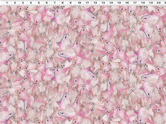 PREORDER ITEM - EXPECTED JUNE 2025: Faboolous Digital by Sue Zipkin Ghosts Light Fuchsia    Y4478.76 Cotton Woven Fabric