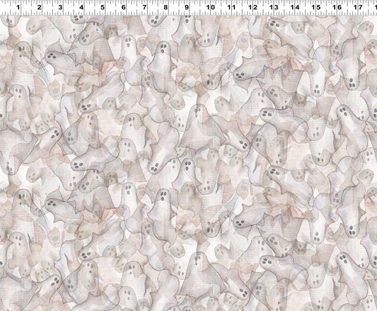 Faboolous Digital by Sue Zipkin Ghosts Light Khaki Y4478.11 Cotton Woven Fabric