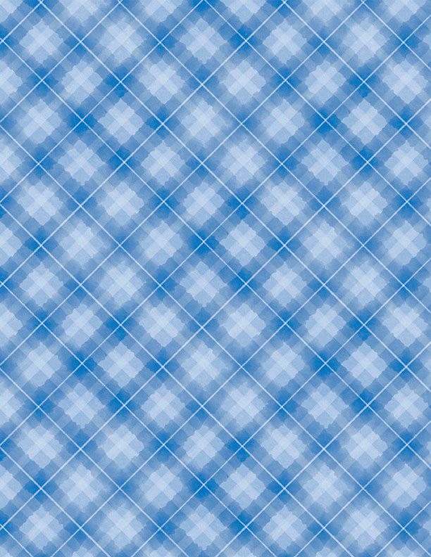 Preorder June 2026: Let It Snow-Man Plaid Medium Blue 27759-440 by Danielle Leone