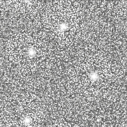 Disco Glitter Silver with Silver Metallic    A840.3 Cotton Woven Fabric