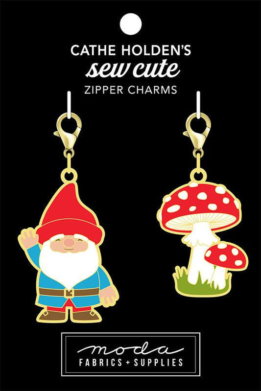 Zipper Pulls Gnome Mushroom by Cathe Holden Zipper Pulls    CH153 Zipper