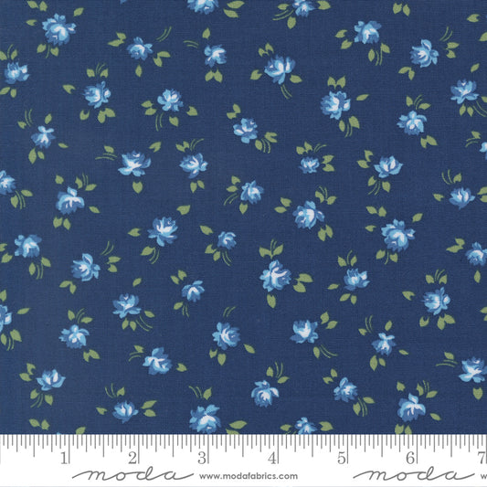 PREORDER ITEM - EXPECTED DECEMBER 2025: Blueprint by Camille Roskelle Grace Small Floral Navy    55331.16 Cotton Woven Fabric