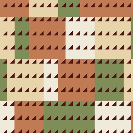 PREORDER ITEM EXPECTED IN JANUARY 2026: American Bold Organic by Frank Lloyd Wright Collection Green Rust 228686X Cotton Woven Fabric