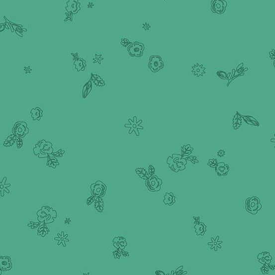 Preorder August 2026: Color Camp Grove Glass Sprig Muted Teal 10425-T by Alison Glass