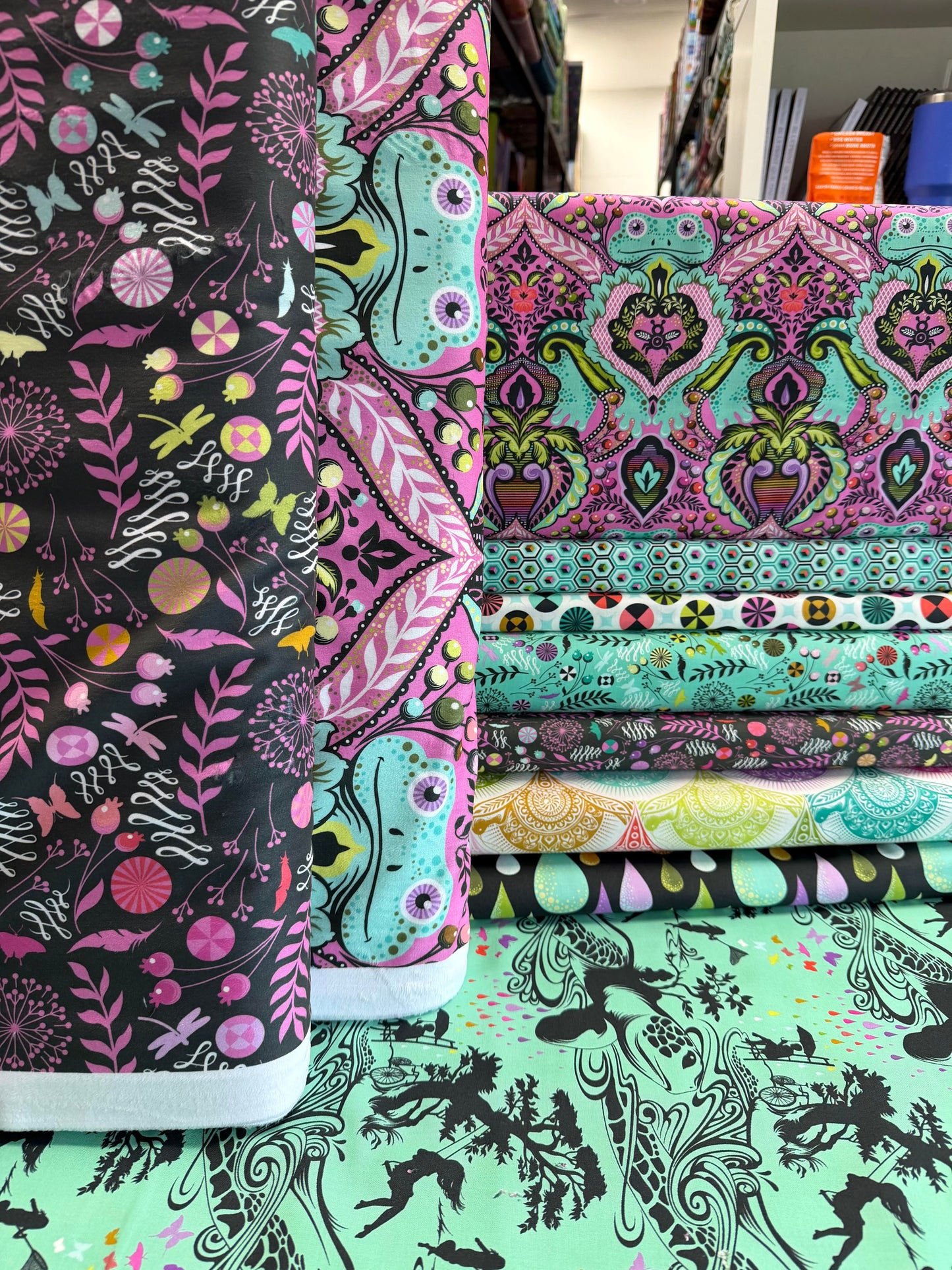 Prince Charming Deja Vu Frog Minky Prince Gumball MKTP012.Gumball Fabric by Tula Pink